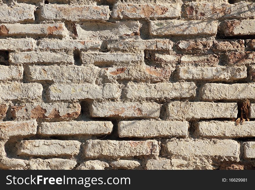 Ancient Brick Wall.