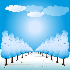 Tree Path Illustration Royalty Free Stock Photos Tree Path Illustration Royalty Free Stock Photos
