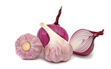 Onions And Garlic Royalty Free Stock Image Onions And Garlic Royalty Free Stock Image