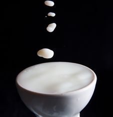 Splash Milk Stock Photo