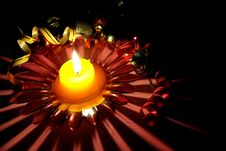 Candlestick With A Candle And Adornments Royalty Free Stock Photos Candlestick With A Candle And Adornments Royalty Free Stock Photos