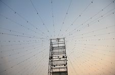 Web Of Lights Royalty Free Stock Photo Web Of Lights Royalty Free Stock Photo