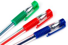 Three Pens Stock Photo