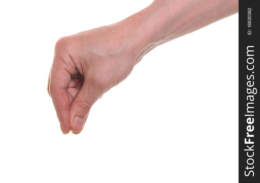 Well shaped male hand