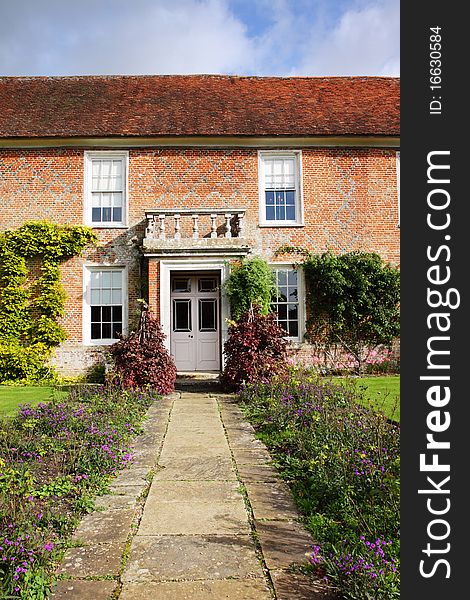 Garden and doorway of a Medieval English House