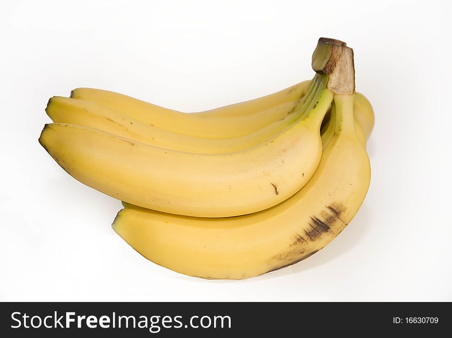 Banana isolated on white with clipping path