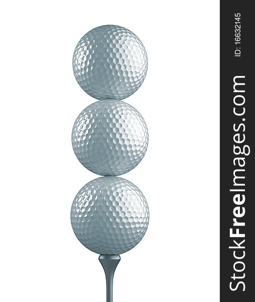 Three Golf Balls