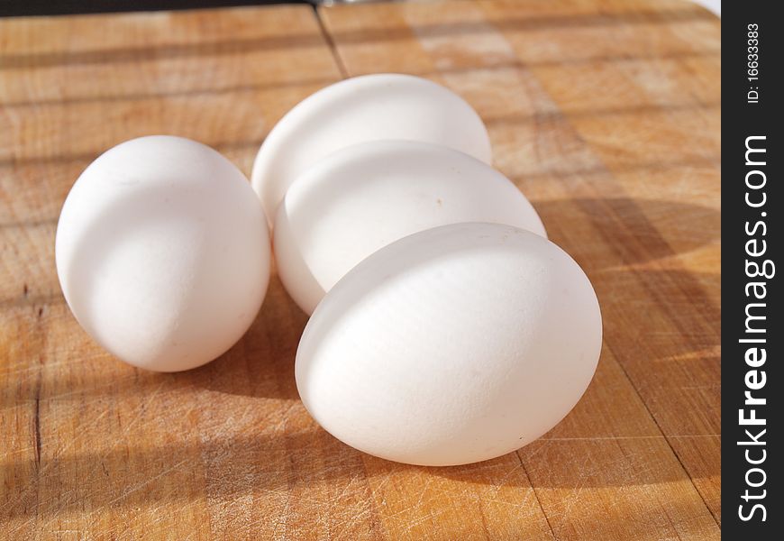 Eggs On A Counter Top