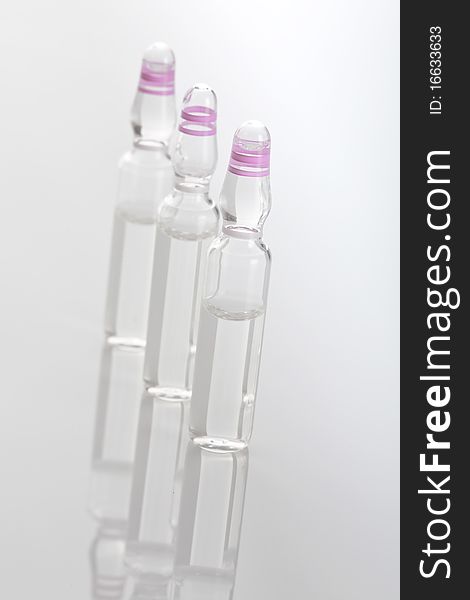 Three Medical Vials