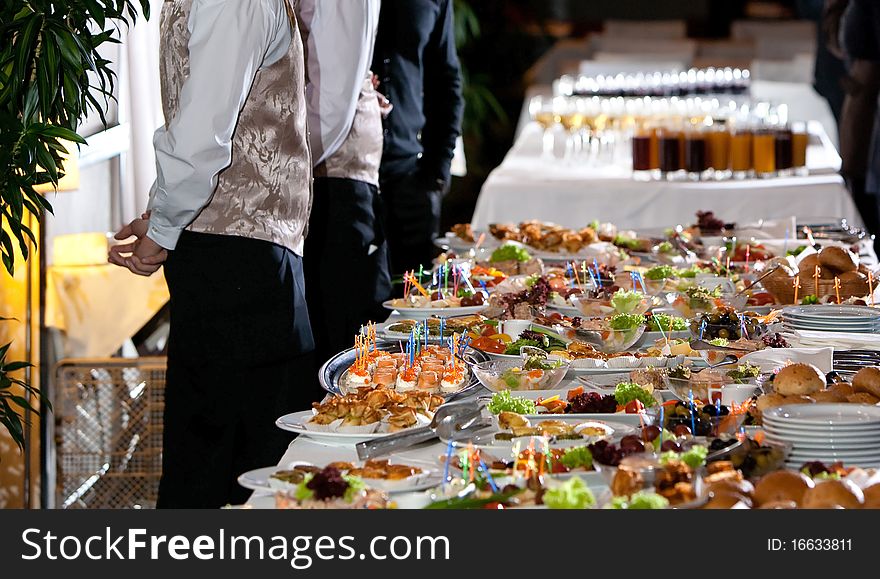 Lot of delicious exotic foods on the table. Lot of delicious exotic foods on the table