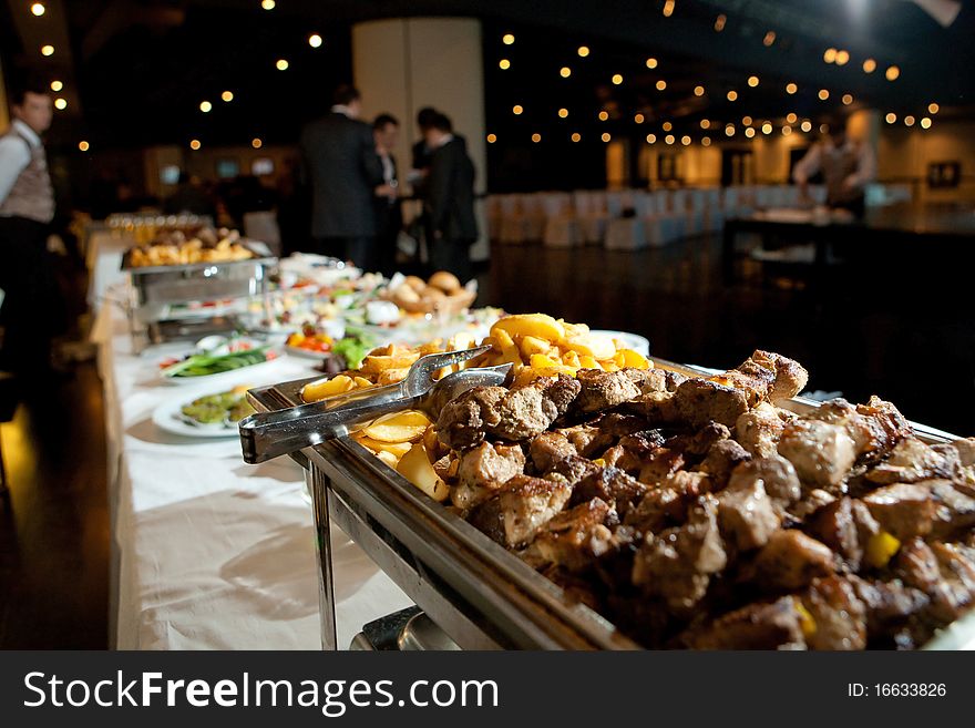 Lot of delicious exotic foods on the table. Lot of delicious exotic foods on the table