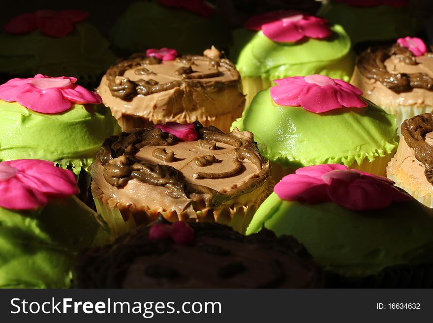 Birthday Cupcakes - Monkeys / Flowers