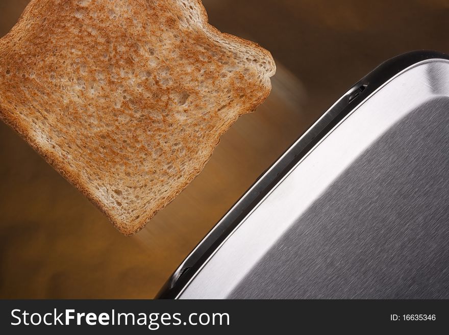 A toaster and a special bread for toast.