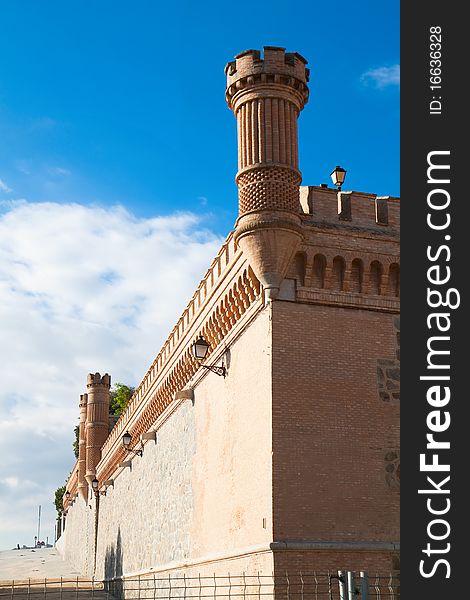 Wall and Towers of Alcazar fortified palace in Toledo, Spain. Wall and Towers of Alcazar fortified palace in Toledo, Spain