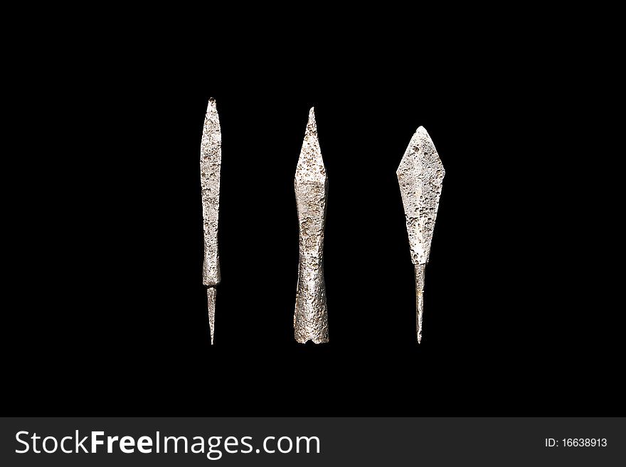 3 x old arrows - medieval times. 3 x old arrows - medieval times