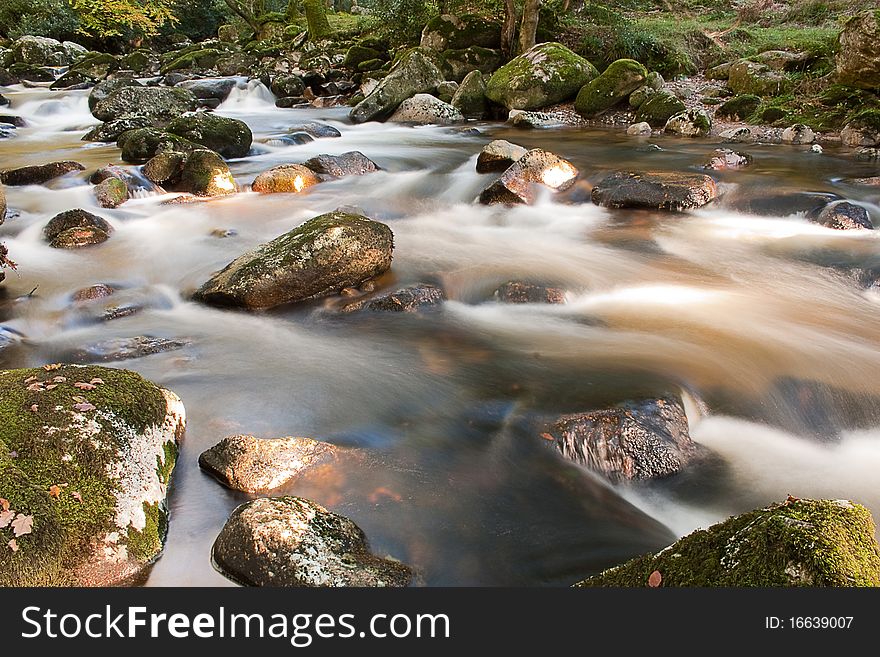 A Dartmoor stream in Devon, UK