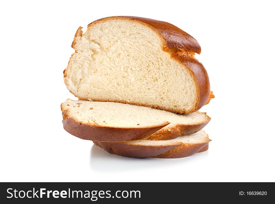 Sweet bread isolated on white background. Sweet bread isolated on white background