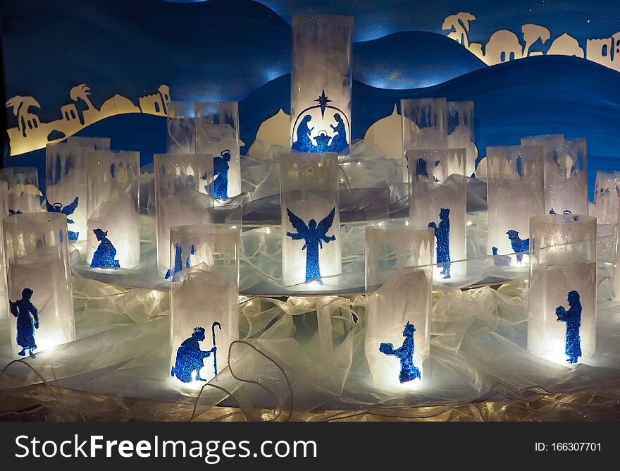 Nativity Scene In Rome, Italy