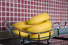 Fresh Bananas On Metal Rack Stock Photos Fresh Bananas On Metal Rack Stock Photos