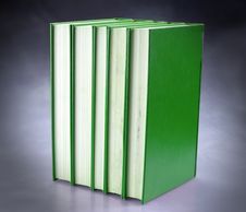 Set Of Green Books Stock Photo Set Of Green Books Stock Photo