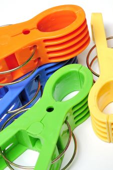 Colored Clothes Pegs Royalty Free Stock Photography Colored Clothes Pegs Royalty Free Stock Photography