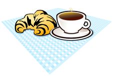 Breakfast With Croissant Stock Photo Breakfast With Croissant Stock Photo