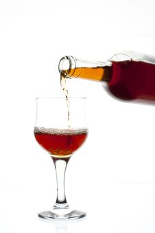 Red Wine Being Poured Royalty Free Stock Image Red Wine Being Poured Royalty Free Stock Image