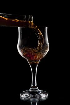 Red Wine Being Poured Royalty Free Stock Photography Red Wine Being Poured Royalty Free Stock Photography