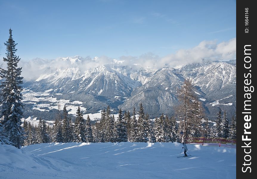 Ski resort Schladming . Austria