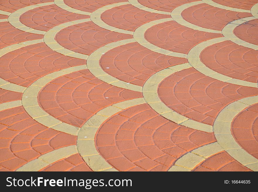 Brick floor tile