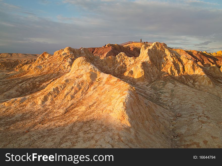 Colorful land due to wind eroding. Colorful land due to wind eroding