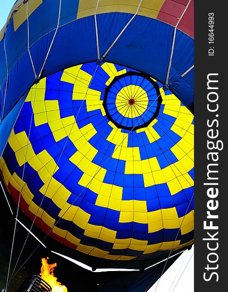 Hot air balloon - sport activity peoples