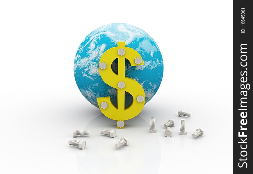 Global Economy This picture of the earth with a dollar sign on it represents the Global Economy