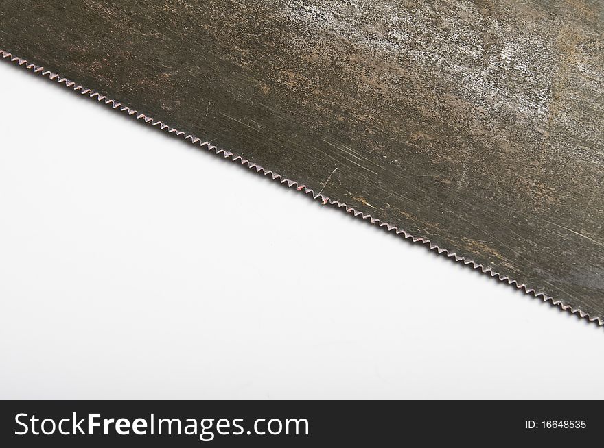 This image shows the teeth of a saw wood. This image shows the teeth of a saw wood