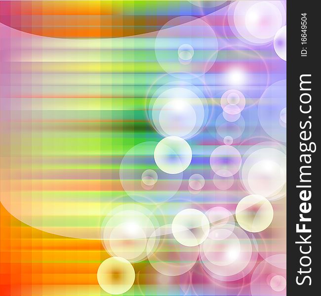 Colorful abstract background with transparent circles