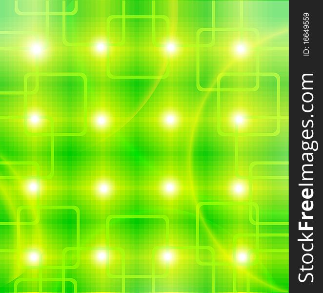 Glowing yellow-green abstract background