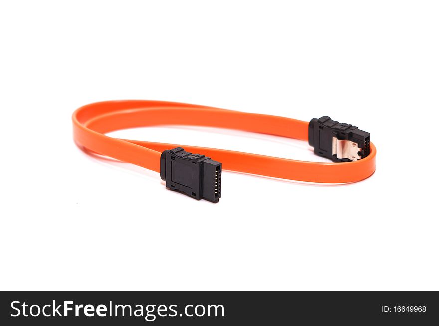Photo of the connecting cable on white background