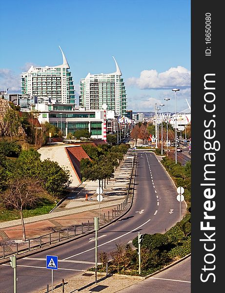 Modern City center at Lisbon