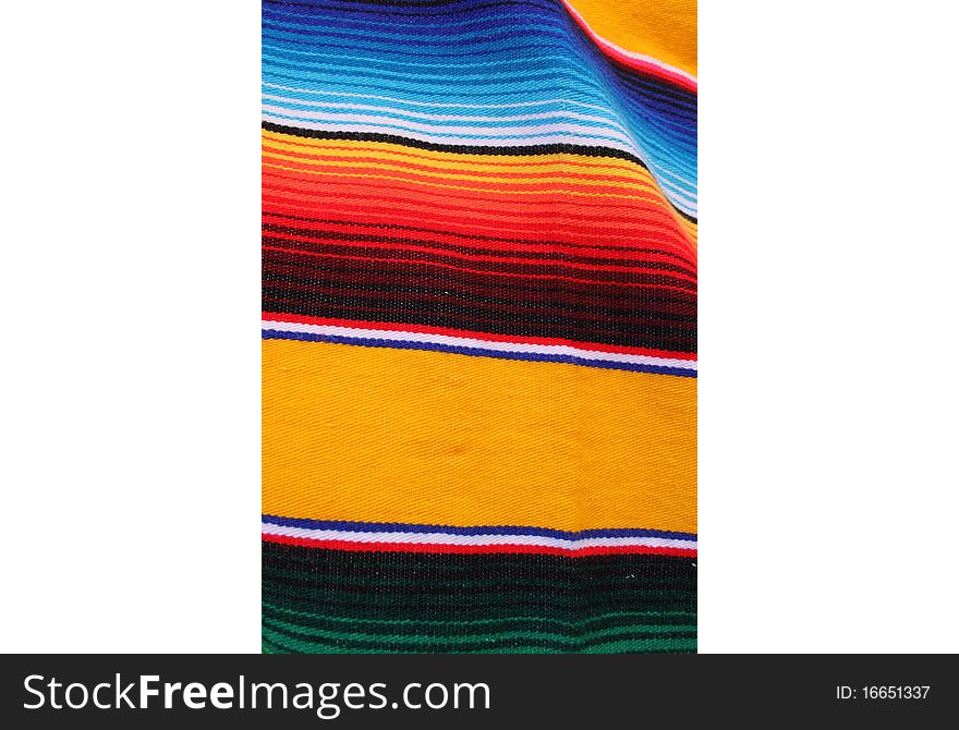 Mexican poncho showing several nice colors