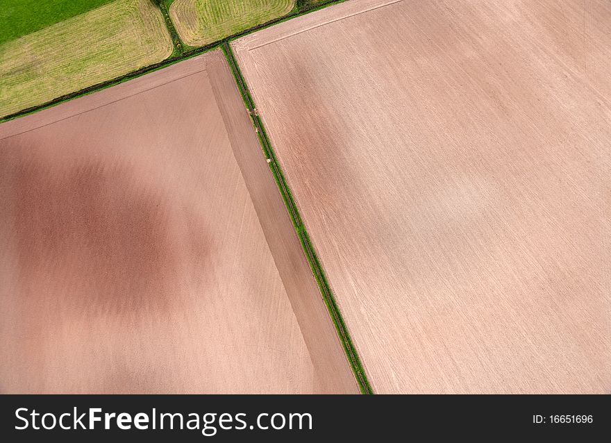 Aerial View Of Farmland