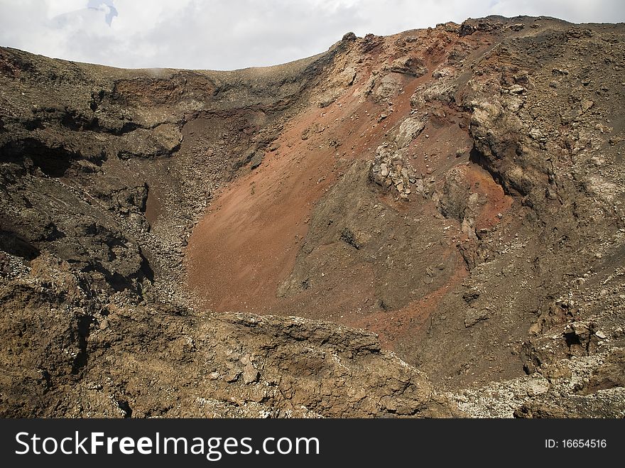 The national park in lanzarote