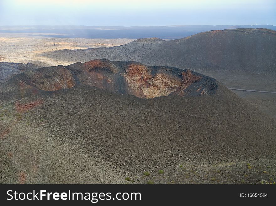 The national park in lanzarote