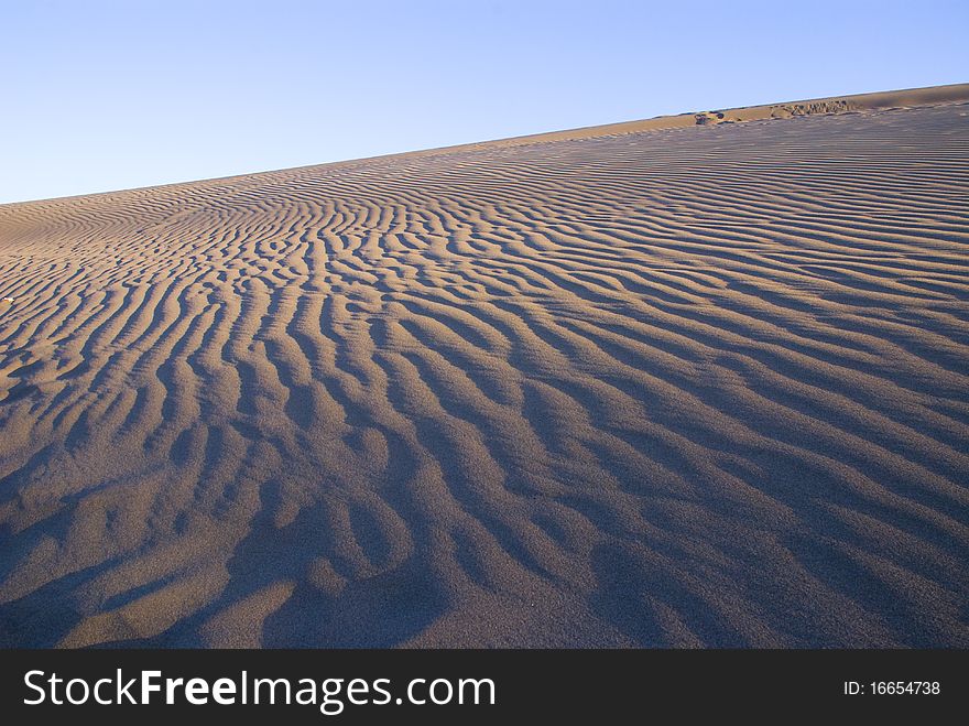 Sand dunes of the island gran canaria. Sand dunes of the island gran canaria