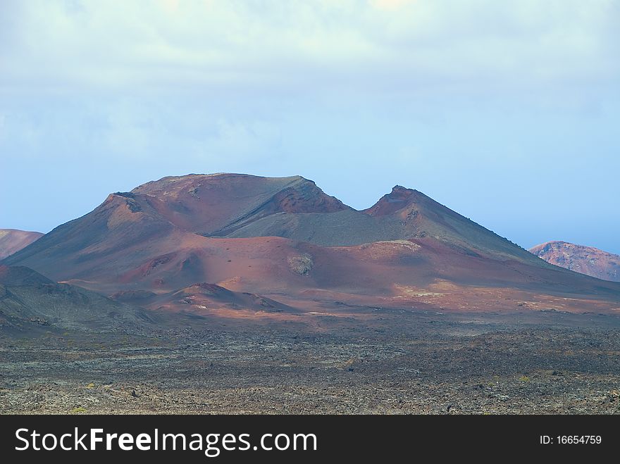 The national park of lanzarote island