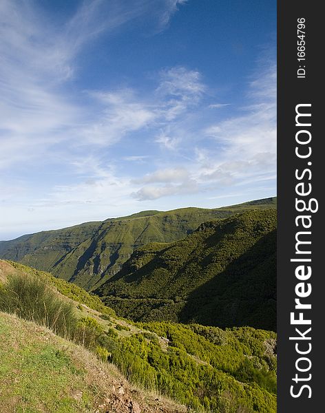 The landscape of madeira island