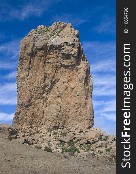 The Roque Nublo on gran canary