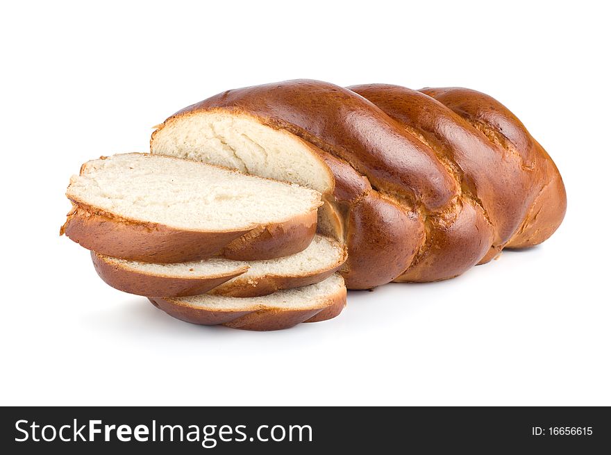 Chunks Of Sweet Bread Isolated