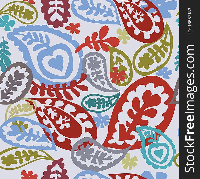 Colorful seamless with flowers pattern. Colorful seamless with flowers pattern