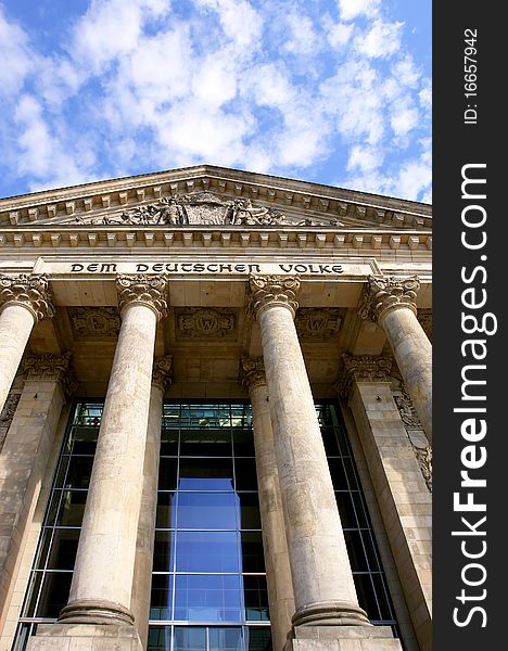 Detail Of The Reichstag, The German Parliament