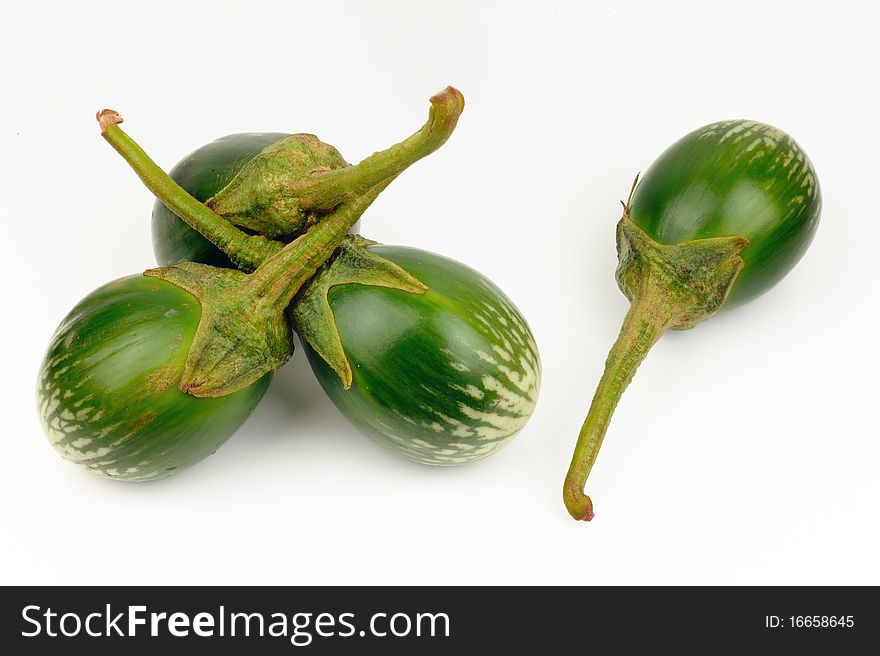 Close up of green Eggplant.